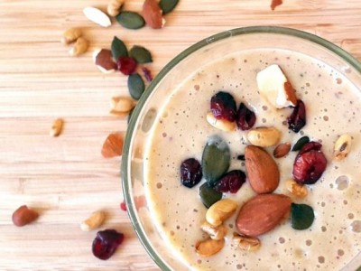 Smoothie énergisant aux fruits secs