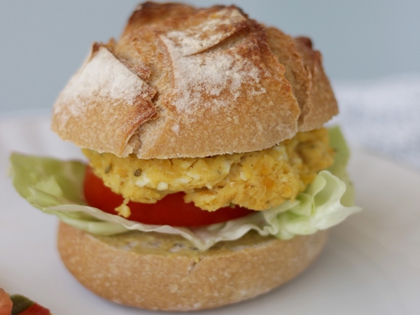 Burger végétarien aux pois chiches