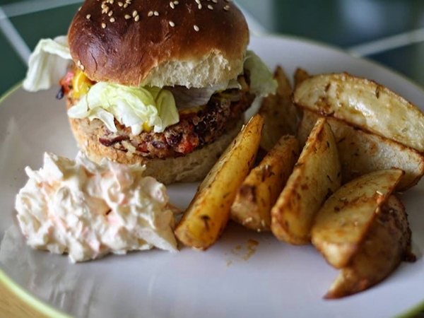 Burger végétarien aux haricots rouges