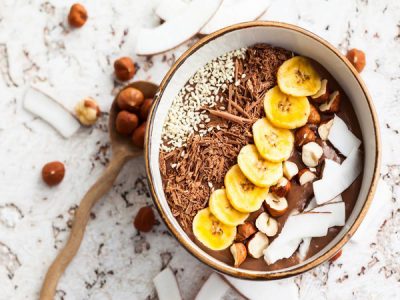 Smoothie bowl choco-noisettes