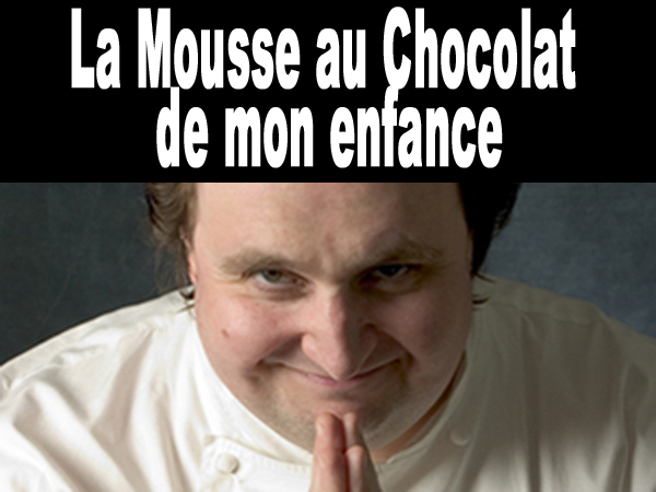 Mousse au chocolat de maman Conticini